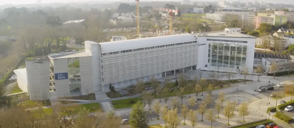 Bâtiment du campus Audencia à Nantes.